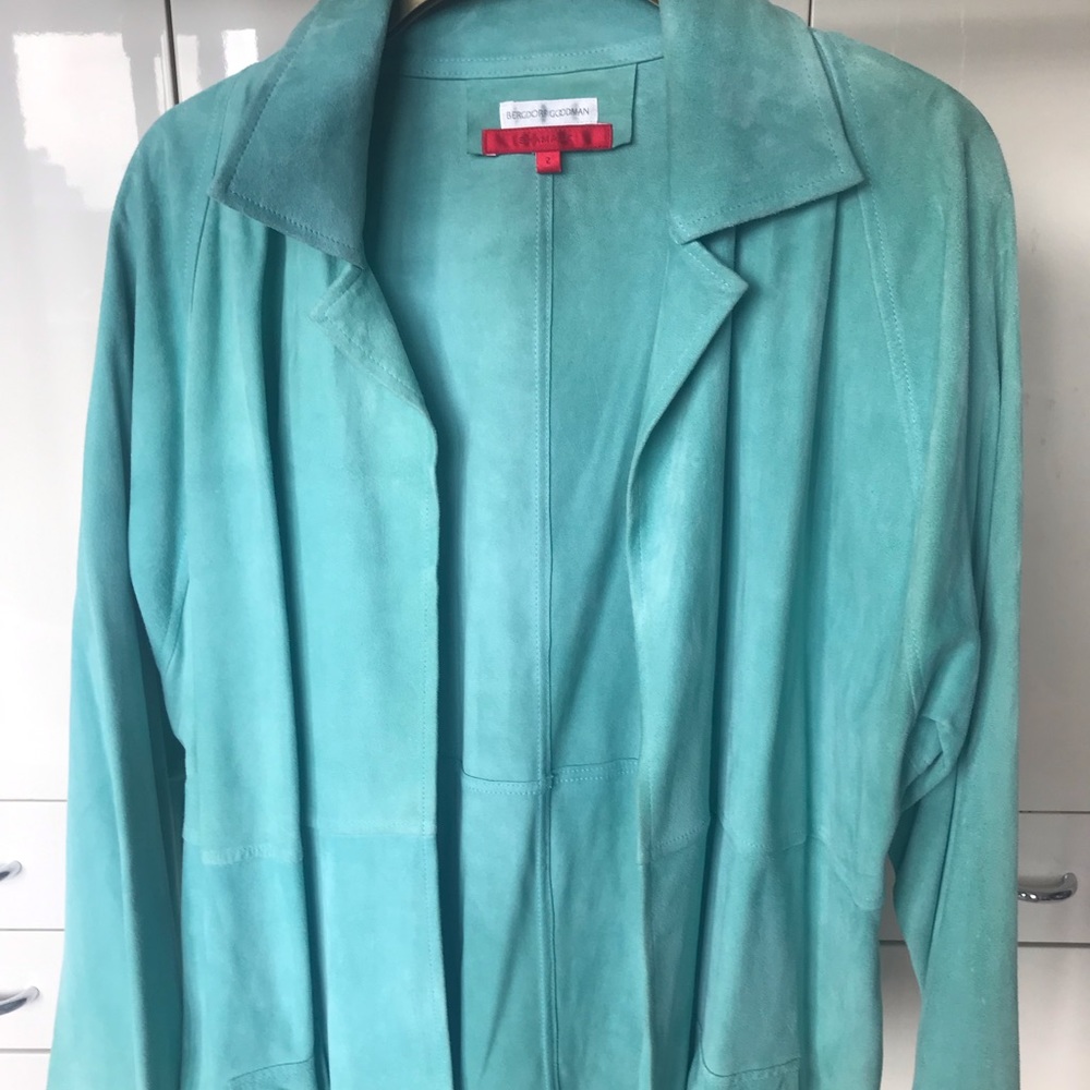Bergdorf Goodman Suede Top